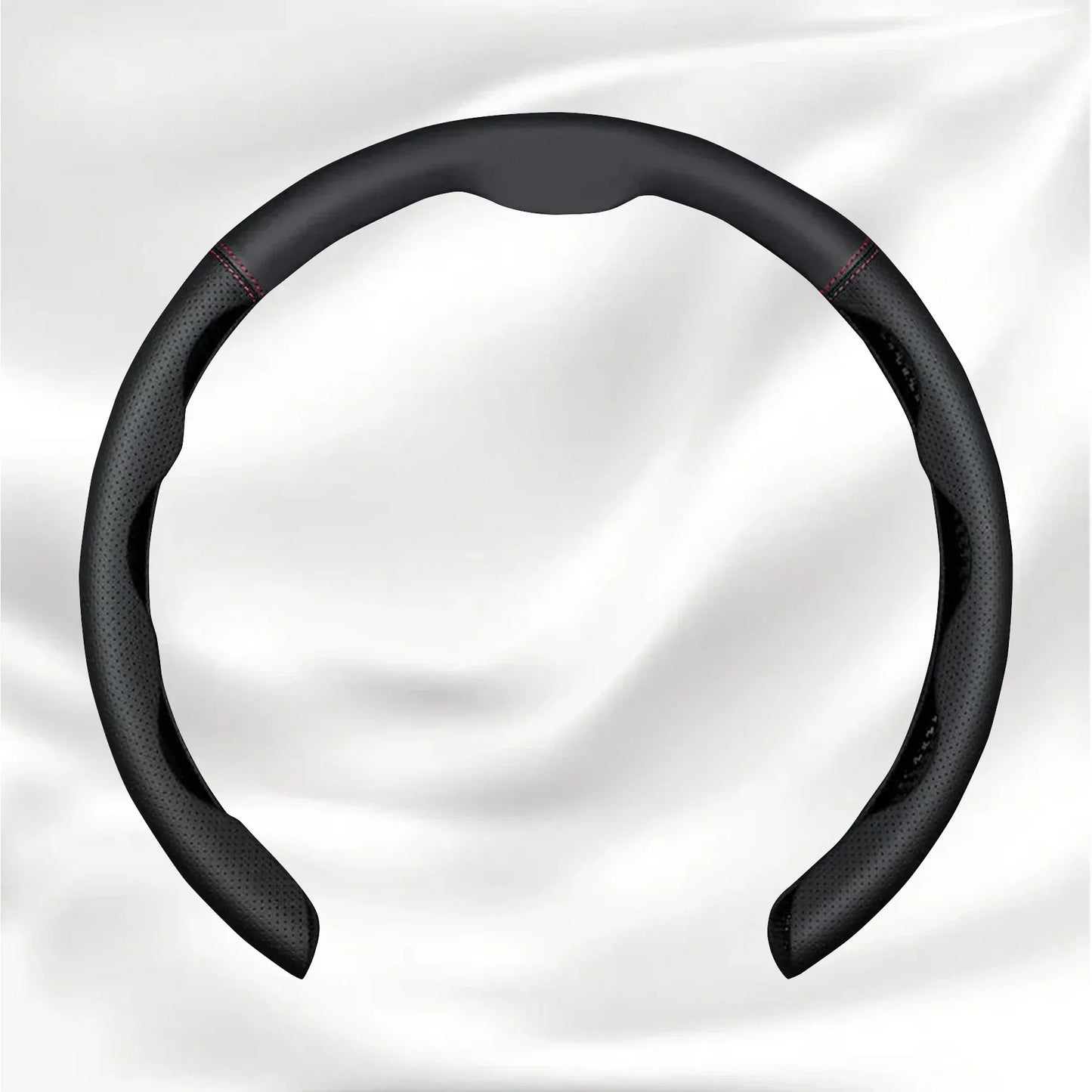 Nexi Customized Car Logo Breathable Ultra-thin 5D Leather & Carbon Car Steering Wheel Cover Universal Fit